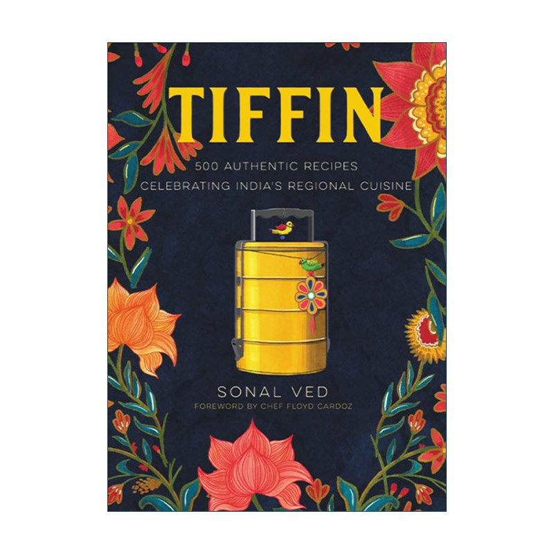 英文原版 Tiffin 印度食谱 500种正宗地方美食 精装 英文版 进口英语原版书籍