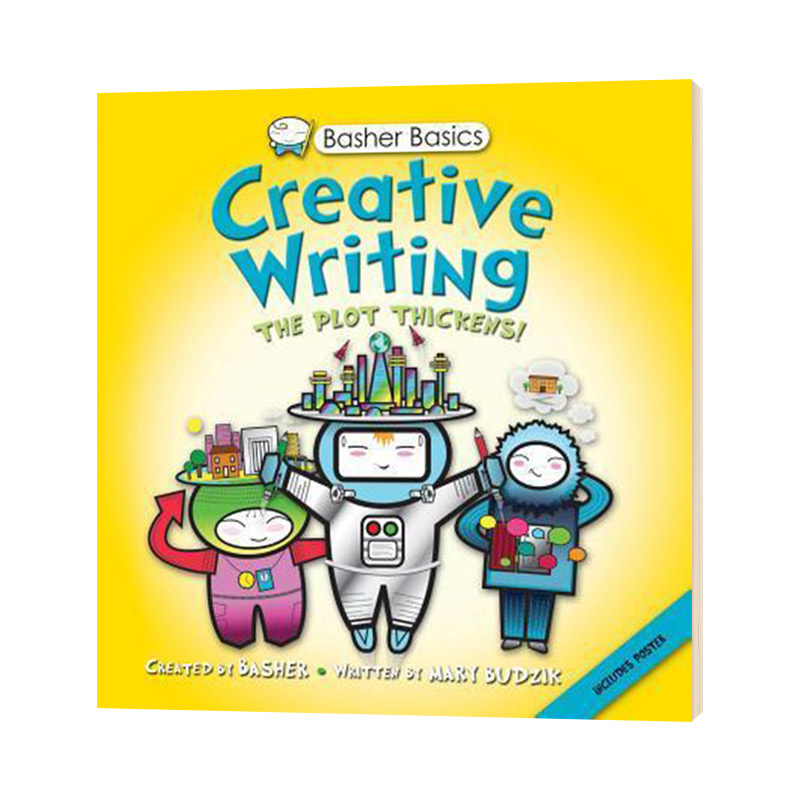 英文原版 好玩的科学书 写作 Basher Basics Creative Writing儿童图书