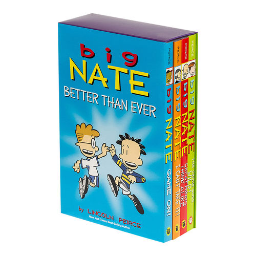Big Nate Better Than Ever Box Set Volume 6-9 大内特全彩漫画小说版第二季 派拉蒙 尼克动画 儿童读物英文原版