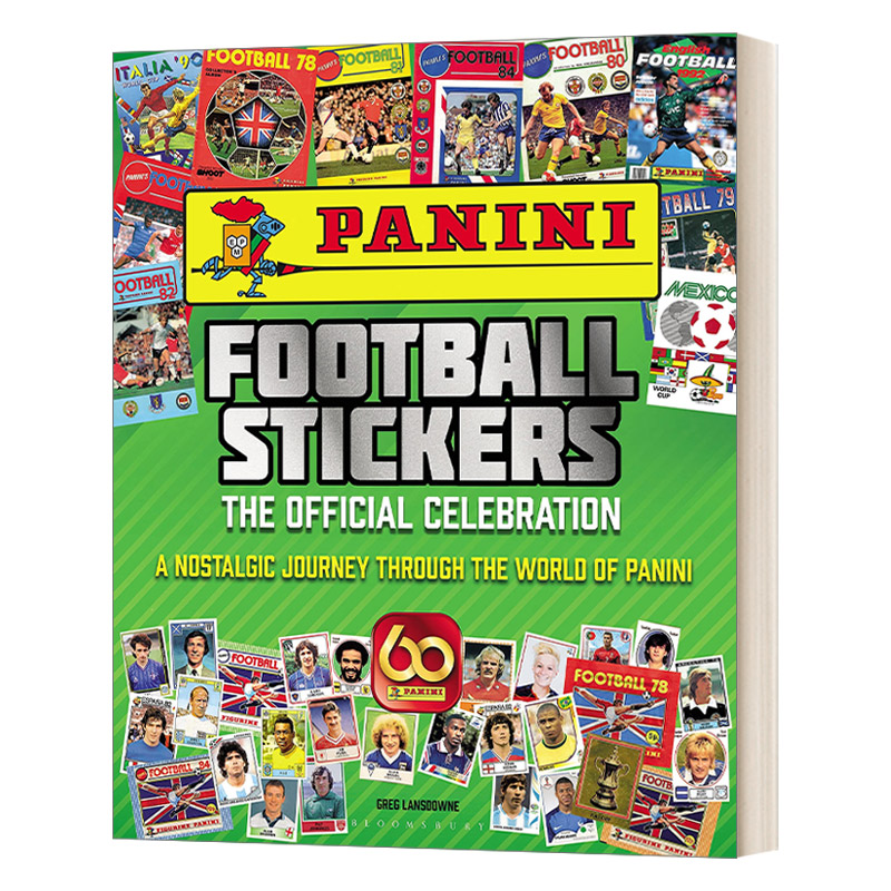 英文原版 Panini Football Stickers The Official Celebration 帕尼尼足球贴纸收藏 世界足球的怀旧之旅 精装 英文版 进口英语书