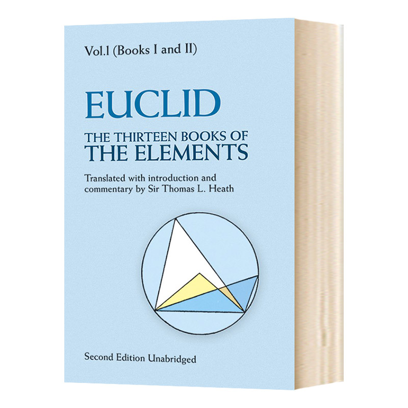 欧几里得 几何原本1 英文原版 The Thirteen Books of The Elements Volume 1 英文版进口原版英语书籍