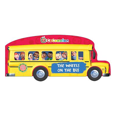 英文原版 CoComelon the Wheels on the Bus 可可瓜瓜 公交车的轮子 异形纸板书 英文版 进口英语原版书籍
