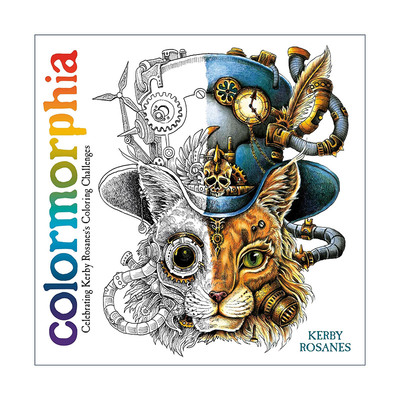 英文原版 Colormorphia 色彩之国 填色寻物 着色涂色书 绘本 漫画 艺术 Kerby Rosanes 英文版 进口英语原版书籍
