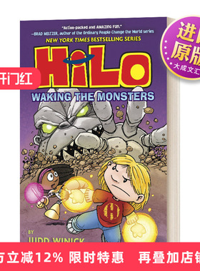 英文原版 Hilo Book 4 Waking The Monsters 希洛第四册 唤醒怪物 儿童精装漫画 英文版 进口英语原版书籍