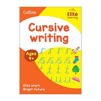 英文原版 Collins Elite Learning Cursive Writing Ages 4+柯林斯儿童英语教材教辅 书写连写 英文版 进口英语原版书籍