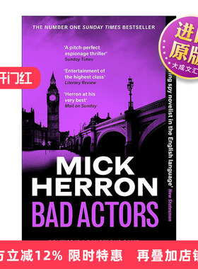 英文原版 Bad Actors 坏角色 坏演员 网剧流人原著间谍小说 Mick Herron 米克·埃隆 Slough House 8 斯劳部门系列 进口英语书籍