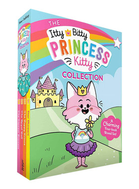 英文原版 The Itty Bitty Princess Kitty Collection 小猫公主系列1-4盒装 贝蒂和凯蒂 英文版 进口英语原版书籍