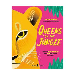 英文版 书籍 the 雌性动物 力量 丛林女王 Jungle 进口英语原版 英文原版 儿童全彩插图科普百科读物精装 Queens
