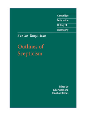 英文原版 Sextus Empiricus Outlines of Scepticism 塞克斯都·恩披里科 皮浪学说概要 剑桥哲学史文本系列 进口英语原版书籍