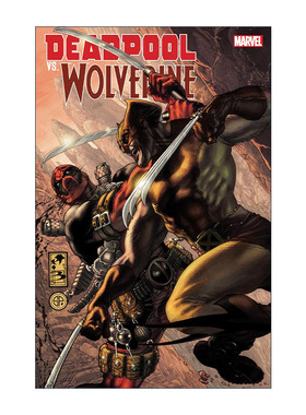 英文原版 Deadpool vs. Wolverine 死侍大战金刚狼 漫威漫画 Larry Hama 英文版 进口英语原版书籍