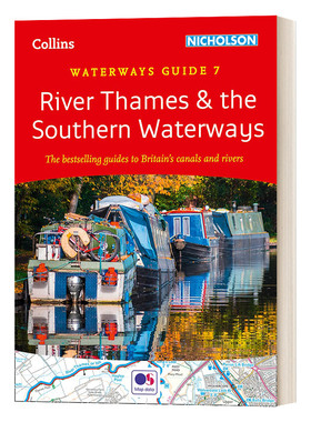 英文原版 River Thames and the Southern Waterways 英国西南部埃克塞特和泰晤士河之间运河 Nicholson水道指南 进口英语原版书籍