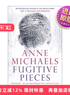 英文原版 Fugitive Pieces 漂泊手记 安妮·麦珂尔丝 柑橘文学奖 英文版 进口英语原版书籍