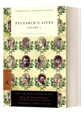 英文原版 Plutarch's Lives Vol.1 普鲁塔克生平1 英文版 进口英语原版书籍
