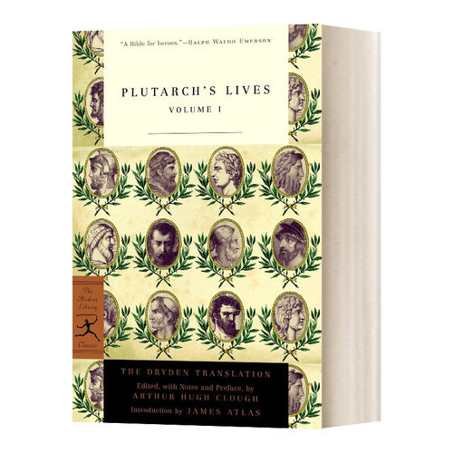 英文原版 Plutarch's Lives Vol.1 普鲁塔克生平1 英文版 进口英语原版书籍