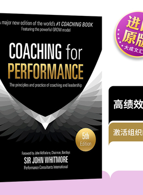 高绩效教练 第5版 英文原版 Coaching for Performance 英文版 Sir John Whitmore 进口英语书籍