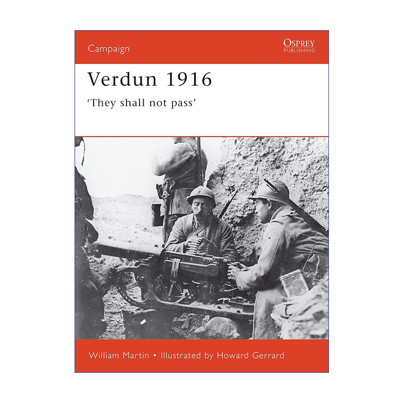 英文原版 Verdun 1916 德法1916凡尔登会战 战争历史系列 英文版 进口英语原版书籍
