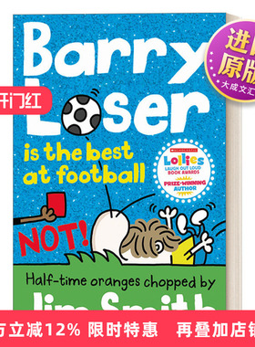 英文原版 Barry Loser Is the Best at Football Not! 倒霉蛋巴里是足球健将 不 倒霉蛋巴里幽默漫画小说 英文版 进口英语原版书籍