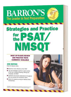 英文原版 Barron's Strategies and Practice for the PSAT/NMSQT 巴朗PSAT/NMSQT考试 策略与习题 英文版 进口英语原版书籍