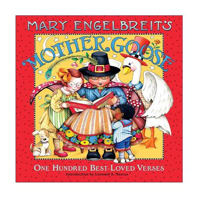 英文原版 Mary Engelbreit's Mother Goose 玛丽·恩格尔布赖特鹅妈妈童谣 含一百首诗 精装 英文版 进口英语原版书籍