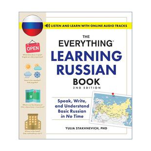 原版 The Everything Learning Russian Book 百宝箱 俄语学习书 第2版 在线音频 进口原版书籍