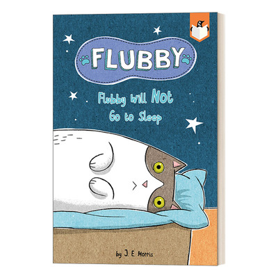 英文原版 Flubby Will Not Go to Sleep 大懒猫费洛比4 兰登桥梁小读本 儿童绘本 幽默全彩插画桥梁书 英文版 进口英语原版书籍