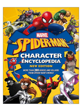 英文原版 Marvel Spider-Man Character Encyclopedia New Edition漫威蜘蛛侠角色百科全书新版来自蜘蛛侠世界的200多名英雄和反派