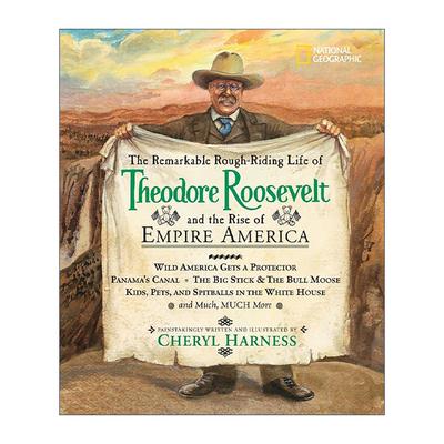 英文原版 The Remarkable Rough-Riding Life of Theodore Roosevelt and the Rise of Empire America 西奥多·罗斯福的坎坷人生