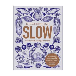 Taking 慢烹调美食食谱 Slow Worth 英文版 书籍 英文原版 Erskine Time Food 精装 美食值得被等待 Over 进口英语原版 Gizzi