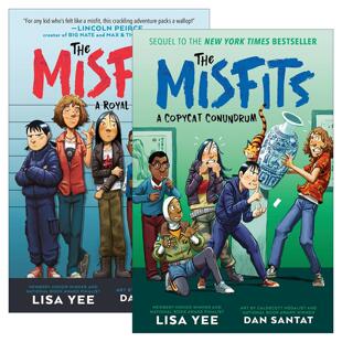 英文原版 The Misfits 异类系列2册 儿童冒险小说 纽伯瑞奖得主Lisa Yee 精装 英文版 进口英语原版书籍