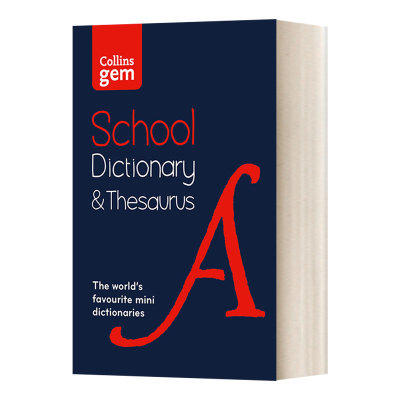英文原版 Collins Gem School Dictionary and Thesaurus 柯林斯英语同义词小词典 第3版 英文版 进口英语原版书籍