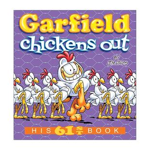 His 加菲猫 Garfield Out 英文版 书籍 英文原版 Davis 61st Chickens 全彩漫画汇编 鸡跑出来啦 Book 进口英语原版 Jim