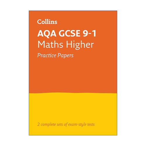 英文原版 Collins AQA GCSE 9-1 Maths Higher Practice Test Papers 柯林斯英国初中数学进阶练习测试卷 英文版 进口英语原版书籍