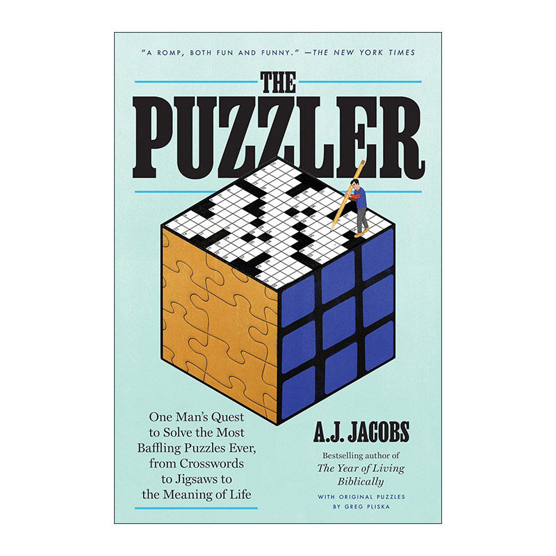 英文原版 The Puzzler 谜题 从填字游戏到拼图再到生命的意义 传记 A.J. Jacobs 英文版 进口英语原版书籍