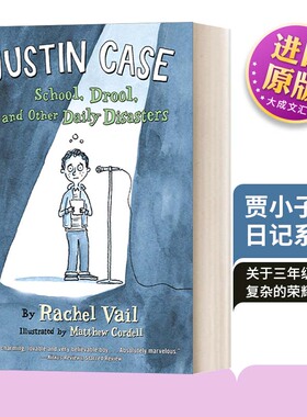英文原版 Justin Case School Drool and Other Daily Disasters 贾小子日记系列1 英文版 进口英语原版书籍