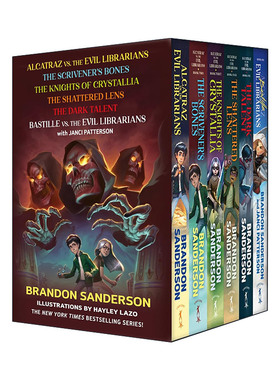 英文原版 Alcatraz Versus the Evil Librarians Box Set 邪恶图书馆1-6盒装 布兰登桑德森 英文版 进口英语原版书籍