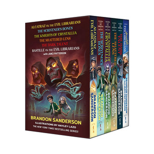 英文原版 Alcatraz Versus the Evil Librarians Box Set 邪恶图书馆1-6盒装 布兰登桑德森 英文版 进口英语原版书籍