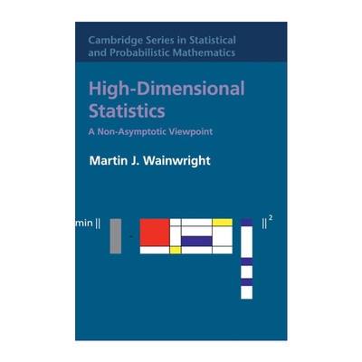 英文原版 High-Dimensional Statistics 高维统计学 非渐近视角 剑桥统计与概率数学系列 精装 英文版 进口英语原版书籍