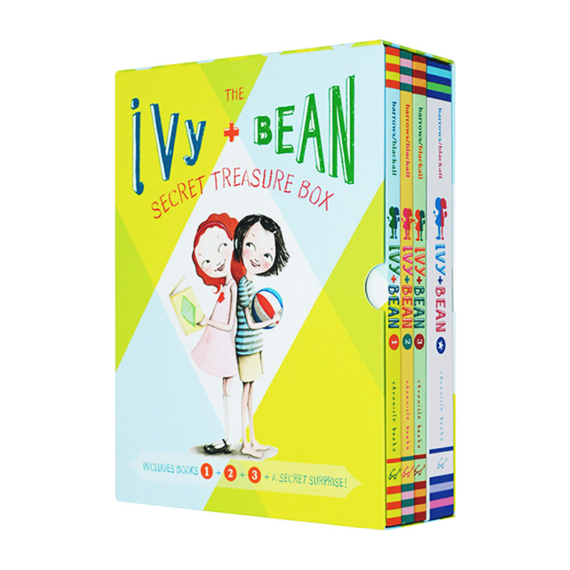 Ivy Bean Treasure Box 英文原版 艾薇和豆豆1-3盒装 附笔记本 女孩英语课外阅读书籍 英文版进口原版儿童英语友谊故事书