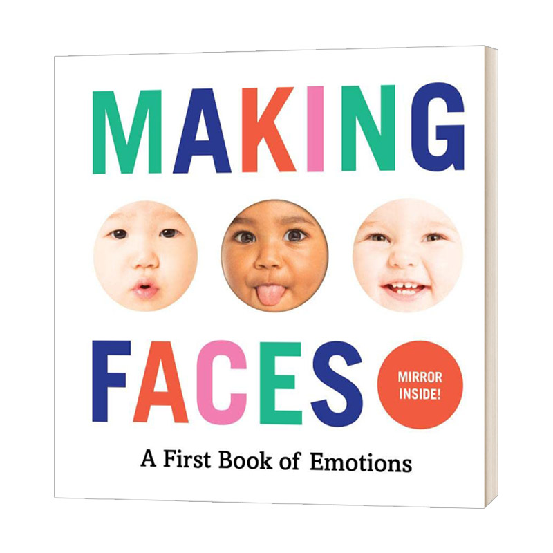 英文原版绘本 Making Faces A First Book Of Emotions宝宝做鬼脸情绪认知纸板书英文版进口英语原版书籍儿童图书-封面