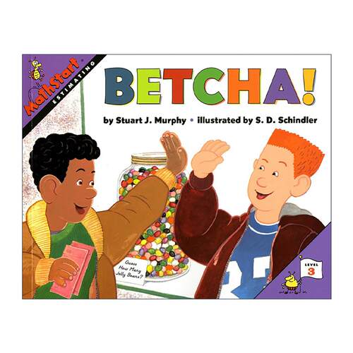 英文原版 Mathstart Level 3 Betcha 数学启蒙绘本3级 英文版 进口英语原版书籍