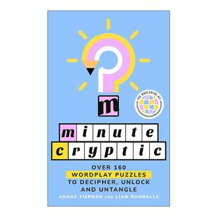 分钟填字游戏 短时间内完成 解谜乐趣 英文原版 进口英语原版 Cryptic 英文版 书籍 Minute