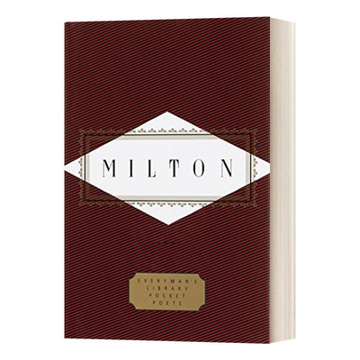 英文原版 Milton Poems Everyman's Library Pocket Poets Series 约翰·弥尔顿 诗歌 人人图书馆口袋诗人系列 英文版 进口英语书