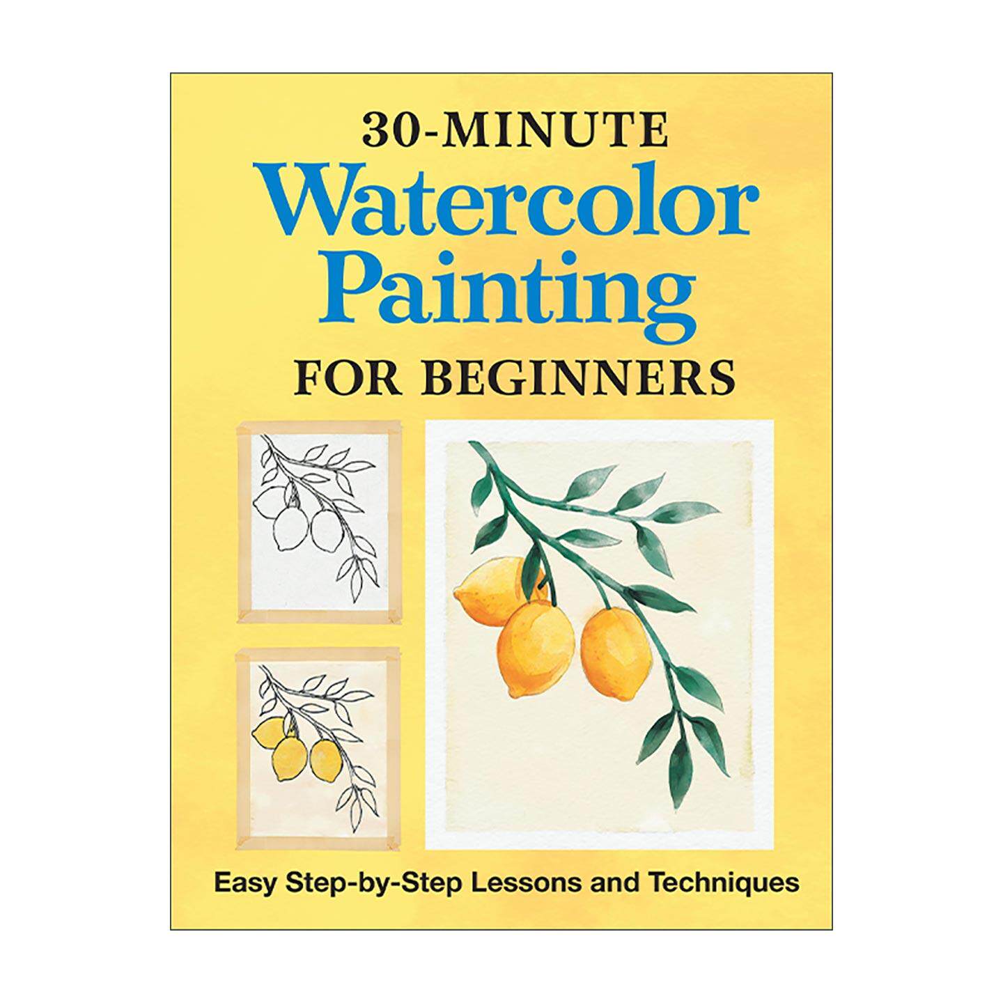 英文原版 30-Minute Watercolor Painting for Beginners 30分钟水彩画绘制初学者实用指南 简易分步教程与技巧 进口英语原版书籍