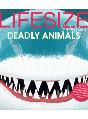 英文原版 Lifesize Deadly Animals 猜猜我有多大之致命动物 动物科普绘本 英文版 进口英语原版书籍