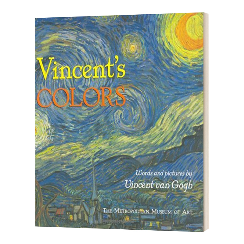 英文原版绘本 Vincent's Colors 梵高的颜色 精装 儿童艺术启蒙 博物馆收藏艺术作品 英文版 进口英语原版书籍