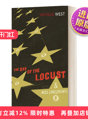 英文原版 The Day of the Locust and Miss Lonelyhearts 蝗灾之日及寂寞芳心小姐 纳撒尼尔·韦斯特 英文版 进口英语原版书籍