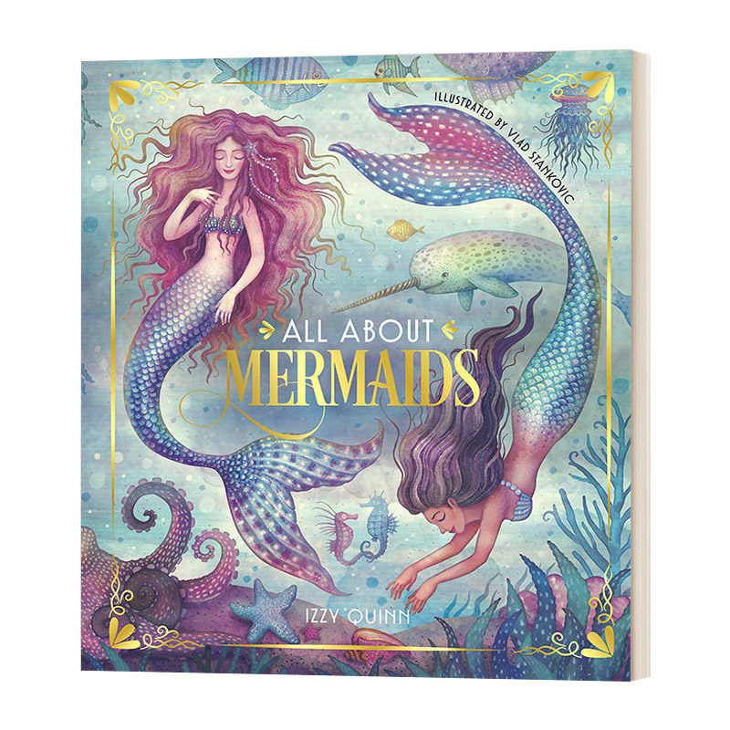 英文原版 All About Mermaids 关于美人鱼的一切 精装绘本 英文版 进口英语原版书籍儿童图书