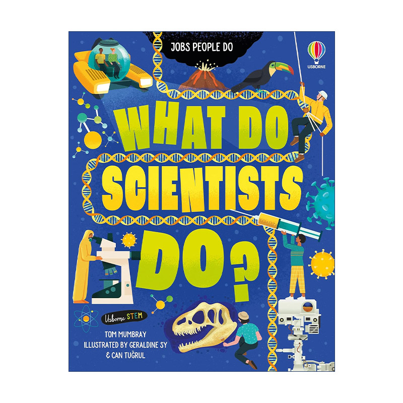 英文原版 What do scientists do 科学家的工作 了解科学家所做的惊人工作 儿童科普百科绘本精装 英文版 进口英语原版书籍