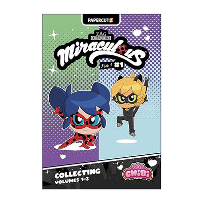 英文原版 Miraculous Chibi 3 In 1 Vol.1 奇迹少女 Q版漫画3合1卷一 瓢虫雷迪 英文版 进口英语原版书籍