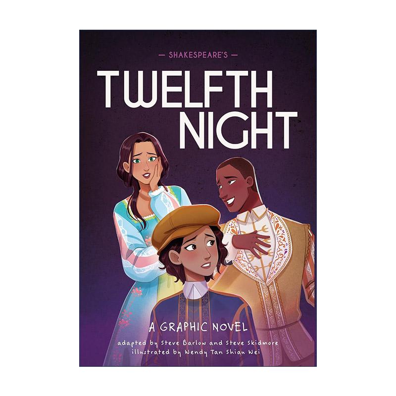 英文原版 Classics in Graphics: Shakespeare's Twelfth Night 莎士比亚漫画版 第十二夜 儿童图像小说精装 英文版 进口英语原版
